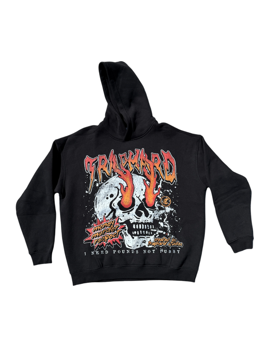 “Traphard Inferno Hoodie” – Money, Murder, Respect Edition