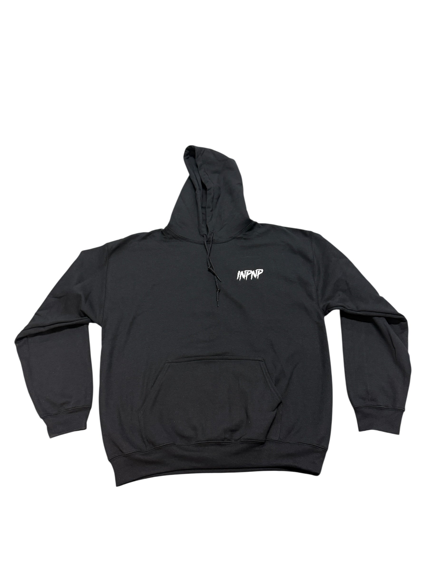 “White INPNP” Logo Embroidered Hoodie
