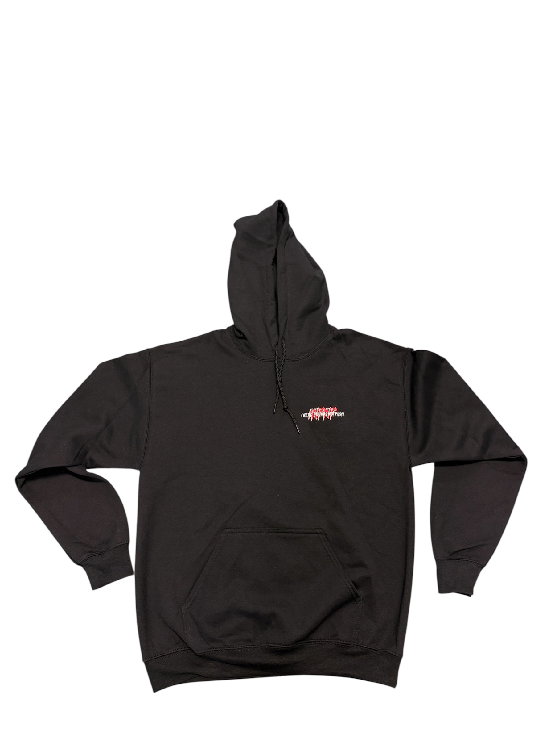 Red and White INPNP Logo Embroidered Hoddie