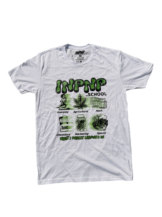 White/Green INPNP School Tee